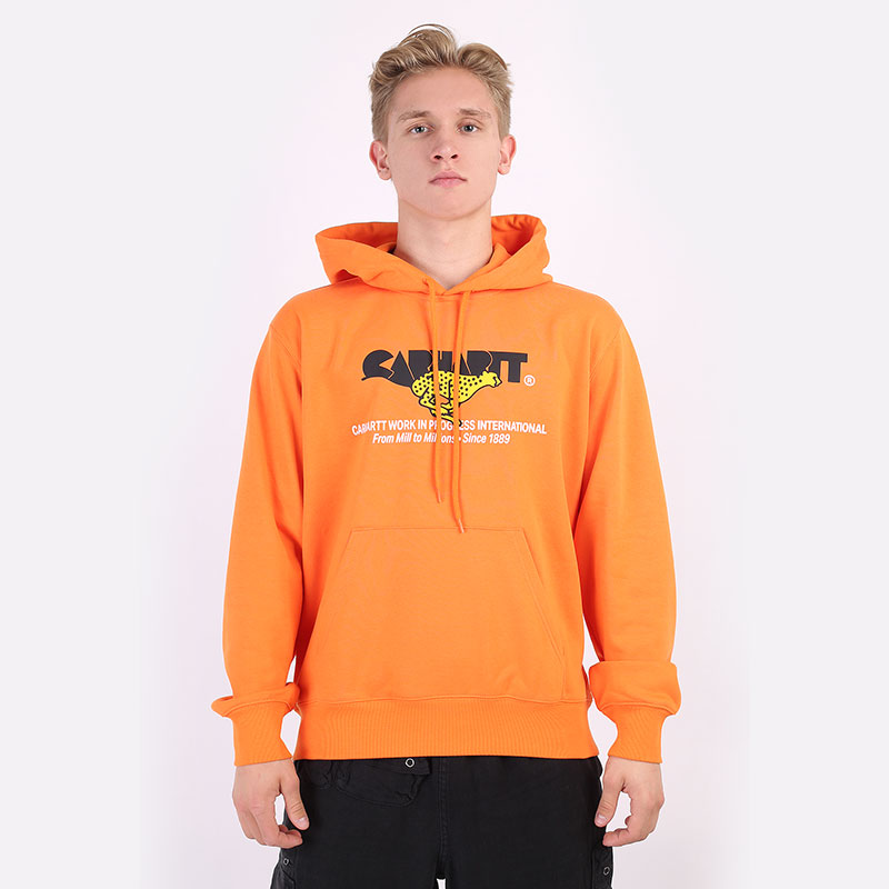мужская оранжевая толстовка Carhartt WIP Hooded Runner Sweat I029941-hokkaido - цена, описание, фото 3